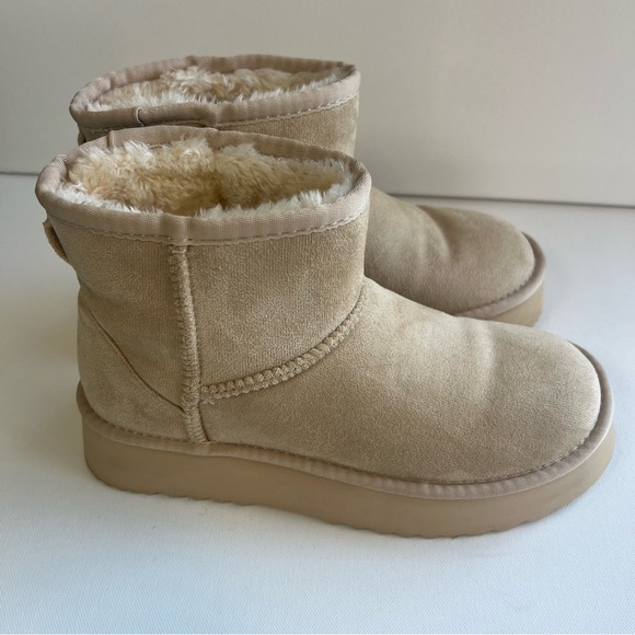 Cozy Altar'd States Matisse Mini Boots • Women's Size 7M •Suede Faux Fur Lined 🍁 - Picture 6 of 14